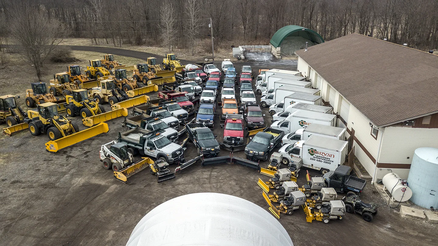 The O'Bryan truck and loader fleet at the Stow yard